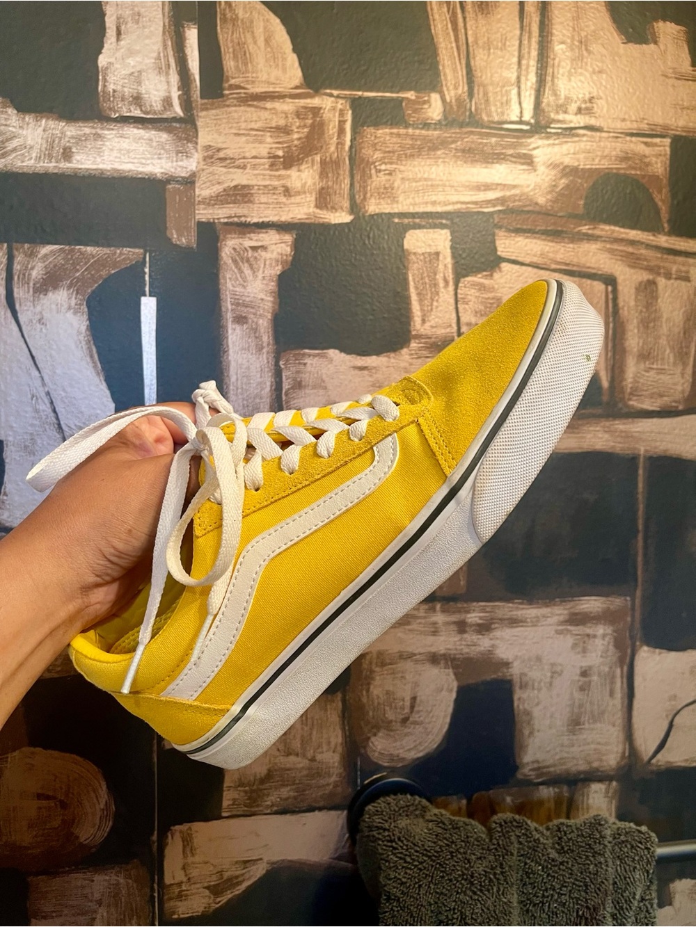 Vans Yellow Suede & Canvas Sneakers - Women’s Size 9